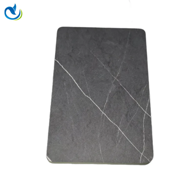 Hojas de pared de carbón de bambú de PVC