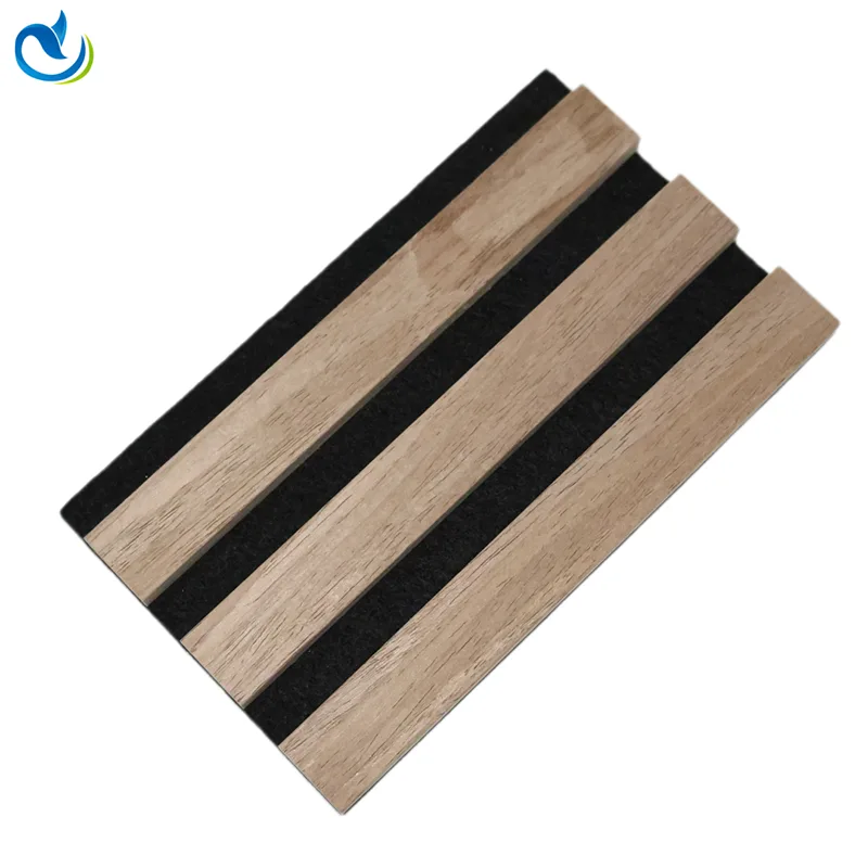 Paneles de pared acústicos de veta de madera